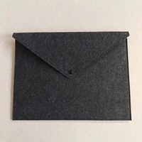 Sac à documents en feutre en gros - Conception à bouton-pression A4, pochette promotionnelle pour affaires et rangement de mahjong