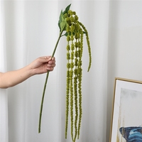 Amaranthus Fleurs Artificielles Parfumées Faits Main Effet Naturel Vert Nouveauté Grandes Décorations Suspendues pour Centre de Table de Mariage