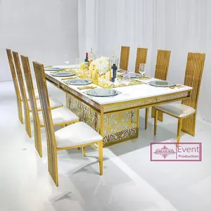 थोक शादी फर्नीचर foshan नई डिजाइन खाने की मेज के लिए बिक्री
