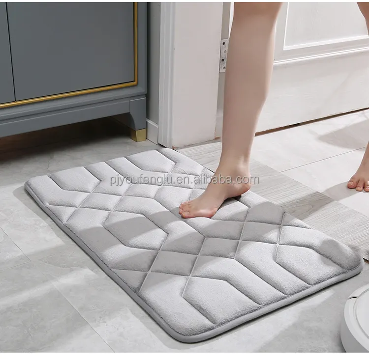 Alfombrilla de baño absorbente personalizada, alfombrilla de suelo antideslizante para dormitorio, cocina, superventas