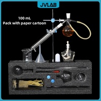 Kit d'Appareils de Distillation en Verre pour Huiles Essentielles, Ensemble de Verres de Laboratoire pour Étudiants avec Accessoires Complets