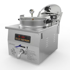 MDXZ-16B 304 Stainless Steel Electric Fast Food Fryer Table Top Pressure Fryer Chicken Fryer