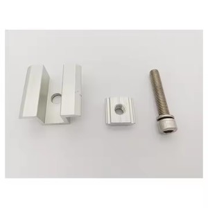 Pince centrale fixe en aluminium Pince de montage solaire Pince centrale solaire - Product Image 3