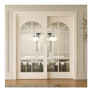 <span class=keywords><strong>ประตู</strong></span>บานเลื่อนทำสีทึบทำจากไม้ราวแขวนประตูบานเลื่อนโค้งแบบตะแกรงน้ำหนักเบาระเบียงระเบียงฝรั่งเศสสำหรับศึกษาห้องครัว - Product Image 5