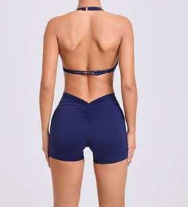 Vente en gros de soutien-gorge de sport à la mode avec bretelles réglables short de gym scrunch pour les fesses ensembles de yoga - Product Image 4