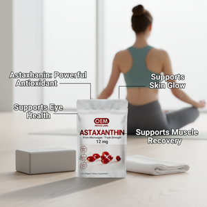 Capsule di Astaxantina OEM ODM 12mg, Sbiancamento della Pelle, Olio di Krill, Vitamina C, Omega <span class=keywords><strong>3</strong></span>, Integratore per Giocatori - Product Image 3