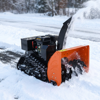 Souffleuse à neige télécommandée avec réglage de hauteur à distance et châssis à chenilles pour terres agricoles