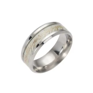 Кельтское вольфрамовое светящееся кольцо для мужчин и женщин с дизайном дракона