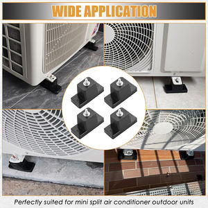 Precio de fábrica al aire libre Mini Split aire acondicionado condensador almohadilla soporte de montaje sistemas HVAC aislador de vibraciones de goma para aire - Product Image 6