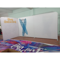 Cadres d'affichage en tissu tricoté en aluminium pour photomaton portable avec logo personnalisé pour les salons professionnels en intérieur/extérieur