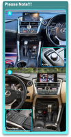 Écran tactile HD WITSON 10,25 pouces pour Lexus NX NX200 NX200T NX300h 2014-2016, système multimédia de voiture, GPS, CarPlay sans fil, Android Auto, BT, FM