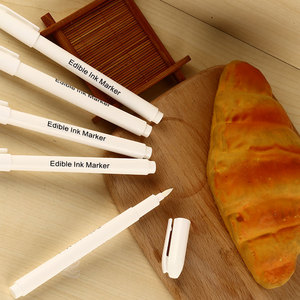 Penne per alimenti con punta piatta bianca durevole promozionale inchiostro secco colorato per disegnare vari stili <span class=keywords><strong>su</strong></span> torte commestibili - Product Image 4