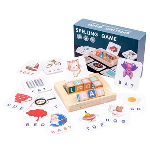 Usine Offres Spéciales jeu éducatif d'entraînement du cerveau Montessori Puzzle <span class=keywords><strong>Alphabet</strong></span> orthographe jouet en bois - Product Image 2