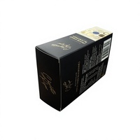Emballage de chocolat écologique sur mesure avec fenêtre en PVC, impression quadricolore en feuille d'or