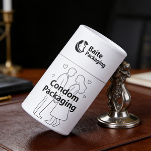 <span class=keywords><strong>Caja</strong></span> <span class=keywords><strong>de</strong></span> Embalaje <span class=keywords><strong>de</strong></span> Papel Personalizada para Condones - Diseño Cilíndrico <span class=keywords><strong>de</strong></span> Alta Gama, <span class=keywords><strong>Caja</strong></span> <span class=keywords><strong>de</strong></span> Papel OEM al por Mayor - Product Image 2