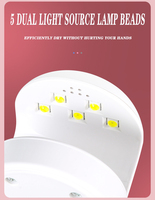 Nouvelle arrivée Mini lampe à ongles LED UV avec câble USB Cosmetiquera Lampe à ongles à usage domestique à séchage rapide