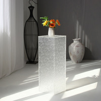 Supports de buffet en acrylique blanc sur mesure LEXI 2025, cubes transparents, table moderne, décorations de mariage, présentoir alimentaire