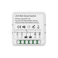 Interruptores de iluminación inteligentes TUYA WIFI 3CH, interruptores de Control remoto, compatibles con Smart Life/TUYA APP