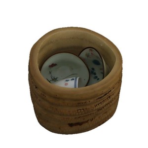 Handmade Round Bamboo <b>Teacup</b> Washer Fruit Plate Bowl Dessert Plate Natural Craft Home Decoration - Product Image 5