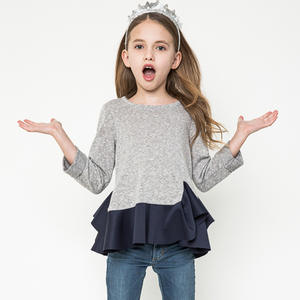 Dropshipping ropa al por mayor cuello redondo Patchwork en blanco alta calidad sudaderas producción - Product Image 1