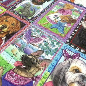 Rompecabezas de 1000 piezas con esquinas cuadradas, de alta calidad, apto para adultos, unisex, rompecabezas plano con diseño artístico de perros - Product Image 2