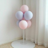 Ensemble de supports de ballons dorés et noirs, support de Table transparente avec bâtons, tasses et Base à ballons pour fête d'anniversaire