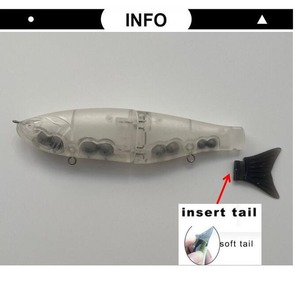 Señuelos de Pesca Artificiales de ABS sin Pintar para <span class=keywords><strong>Trucha</strong></span> y Lubina, 17.8cm/63g, Señuelo Duro Flotante de Agua Media - Product Image 4