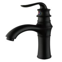 Zinc avec laiton robinet de bassin antique de style européen chaud et froid bassin de lavabo rétro robinet en or anti-éclaboussures