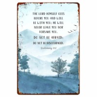 Décoration murale suspendue Art Déco avec versets bibliques personnalisés, plaque en aluminium inspirante chrétienne, art mural pour la maison, le bureau, la chambre, cadeaux