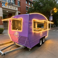Camion de cuisine mobile de forme créative pour café, snacks et activités commerciales en extérieur