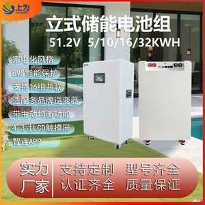 แบตเตอรี่เก็บพลังงานภายในบ้าน 51.2V LiFePO4 5-32KWH แบบติดตั้งบนชั้นวาง ระบบไฮบริดกริด พร้อม Rs485 - Product Image 2