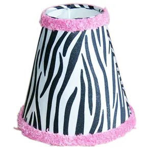 Fabric Covered Lampshade High Quality Oem/odm Service Zebra Pattern Printing Fabric Lampshade Cover