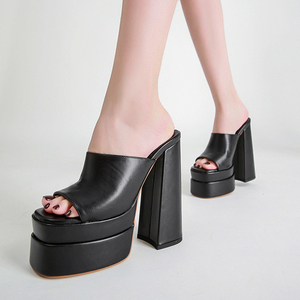 Summer Sandalias Comfortable <b>Block</b> Chunky 2025 Trendy Woman Platform Heels - Product Image 2