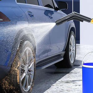 Pistolet à eau haute pression manuel pour voiture avec 5 buses, nettoyeur haute pression, pistolet pulvérisateur en acier inoxydable et plastique, garantie 1 an - Product Image 2