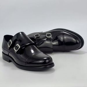 รองเท้าหนังแท้ทำมือสุดหรูแบบใหม่ปี 2025 สำหรับผู้ชาย กันน้ำ เหมาะสำหรับใส่ทำงานและโอกาสทางการ  แบบรัดข้อเท้า - Product Image 4