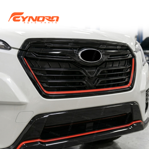 Parrilla Delantera Modificada EYNORA para Subaru <span class=keywords><strong>Forester</strong></span> Estilo <span class=keywords><strong>STI</strong></span> <span class=keywords><strong>2022</strong></span> 2023 2024, Parrilla de Parachoques de Aluminio con Detalles Rojos - Product Image 5