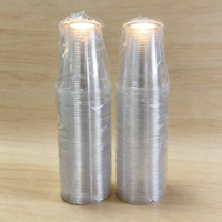 Vente en gros usine – Lot de 100 gobelets jetables transparents en PLA sans BPA de 16oz, 20oz, 24oz pour boissons froides à emporter, avec couvercle à paille et logo personnalisé
