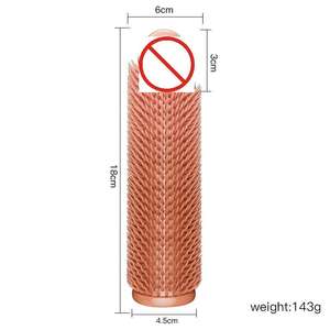 Funda de Pene de Silicona Artificial Airis con Textura de Puntos Grandes y Nervaduras para Mayor Fricción, Sensación Vaginal y Anal, 18 cm, Impermeable - Product Image 6