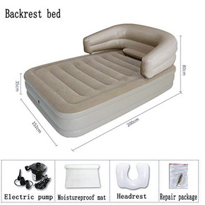 Colchón Inflable Spring Of The Century con Cabecera, Color Blanco Grisáceo, 0.45mm de Grosor, Colchón de Aire para Adultos - Product Image 5