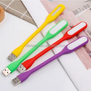 Lampe de lecture LED USB 5V mini multicolore flexible à clipser pour ordinateur portable, corps blanc et rouge, idéale pour la chambre - Product Image 2