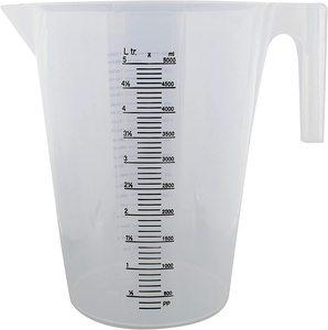 <span class=keywords><strong>Pichet</strong></span> doseur personnalisé en plastique transparent 500ML 1000ML 2000ML 3000ML 5000ML avec poignée pour la pâtisserie, le lait et les salons de thé - Product Image 1