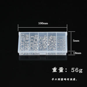 200 pièces/boîte en acier inoxydable pêche fendu O anneaux plat pêche pivotant noeud leurre Double boucle changement rapide pêche anneaux fendus - Product Image 5