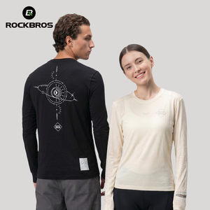 <span class=keywords><strong>Maillot</strong></span> de <span class=keywords><strong>Ciclismo</strong></span> ROCKBROS de Manga Larga con Mezcla de <span class=keywords><strong>Lana</strong></span> Merino para Hombre, Camiseta de Running Transpirable de Secado Rápido con Orificio para el Pulgar para Otoño - Product Image 4