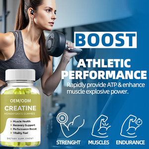 Gomme Pre-Allenamento con Creatina Monoidrato Vegane Senza Zucchero per Crescita Muscolare e Aumento di Energia OEM ODM Etichetta Privata Fornitura all'Ingrosso GMP - Product Image 2