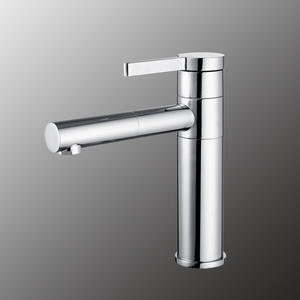 Grifo de Lavabo Moderno Minimalista de Cobre Puro con Doble Estructura, Rotación de Agua Fría y Caliente, y Válvula de Cerámica Extraíble - Product Image 4