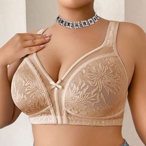 Soutien-gorge gothique grande <span class=keywords><strong>taille</strong></span> en dentelle ultra-fine, sans rembourrage, sans armatures, bretelles larges, confortable, pour femmes à forte poitrine, effet amincissant - Product Image 1