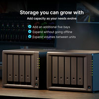 Serveur NAS DiskStation DS925+ 4 baies (sans disques) Ryzen V1500B 4 Go de RAM 2x RJ45 (2.5GbE) 2x M.2 NVMe 1x Type-C 2x USB3.2 En stock