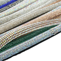 Accessoires de vêtements et chaussures en strass 3D écologiques en forme de demi-cercle à motifs brodés, dorés, pour sacs et chaussures – Vente en gros