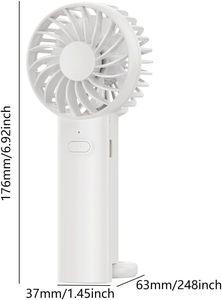 New Arrivals Custom LOGO USB Rechargeable Portable Cooling <b>Plastic</b> <b>Pocket</b> Fan Electric Mini Handheld Outdoor Household Use Touch - Product Image 2