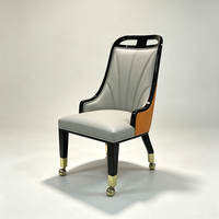 Chaise de salle à manger en bois massif sur mesure, simple et confortable, fauteuil d'hôtel, chaise d'invité, chaise de restaurant et d'hôtel, chaise d'événement